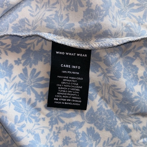 Who What Wear Floral Smocked Midi Dress - Picture 9 of 9